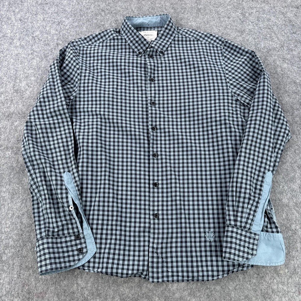 rag & bone Shirt Mens Large Gingham Check Button Down